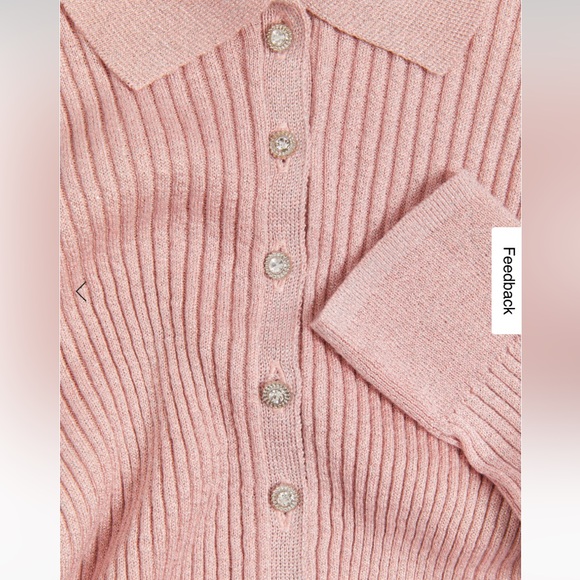 M&S Pink Ribbed Women's Sweater - Size 10 (US) 14 UK - Picture 4 of 9